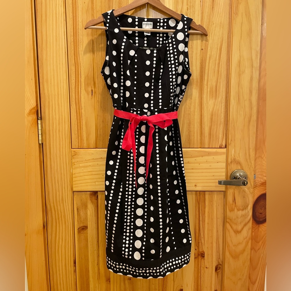 Motherhood Maternity Polka Dot Sleeveless Dress